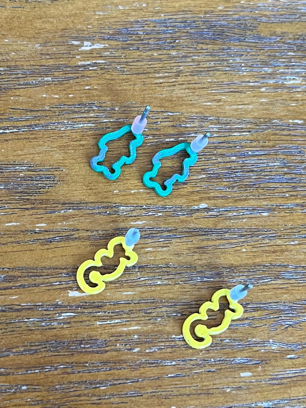 Earrings- penguin and seahorse